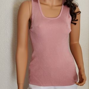 White House Black Market Rib Knit Sweater Tank Top